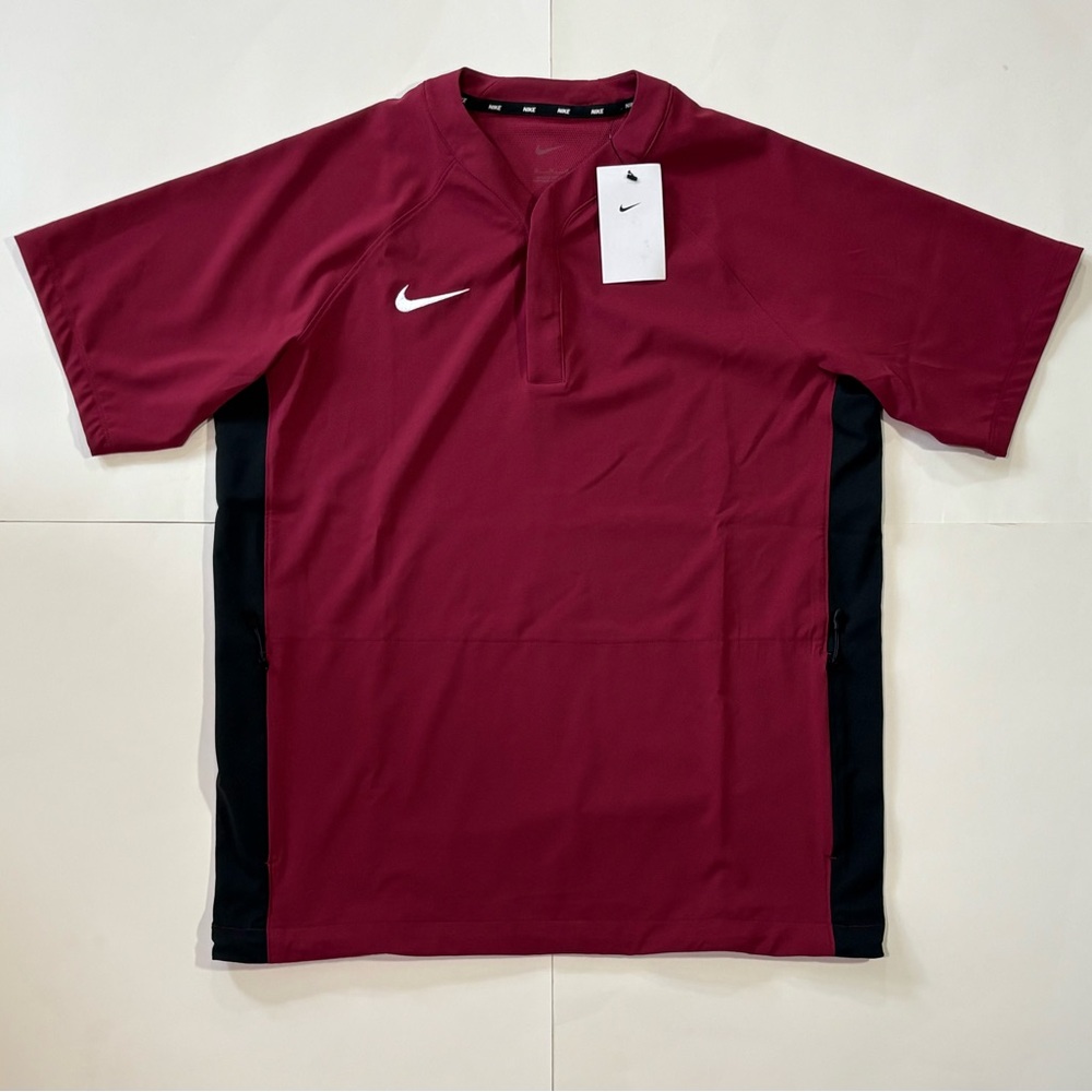 Nike Men's Short-Sleeve Windshirt DO9175-610 Baseball Dugout Top Size Medium M
